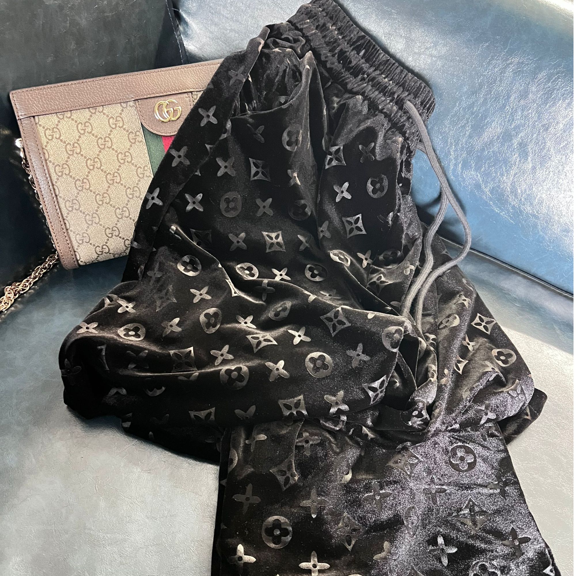 春秋丝绒显瘦百搭直筒裤616