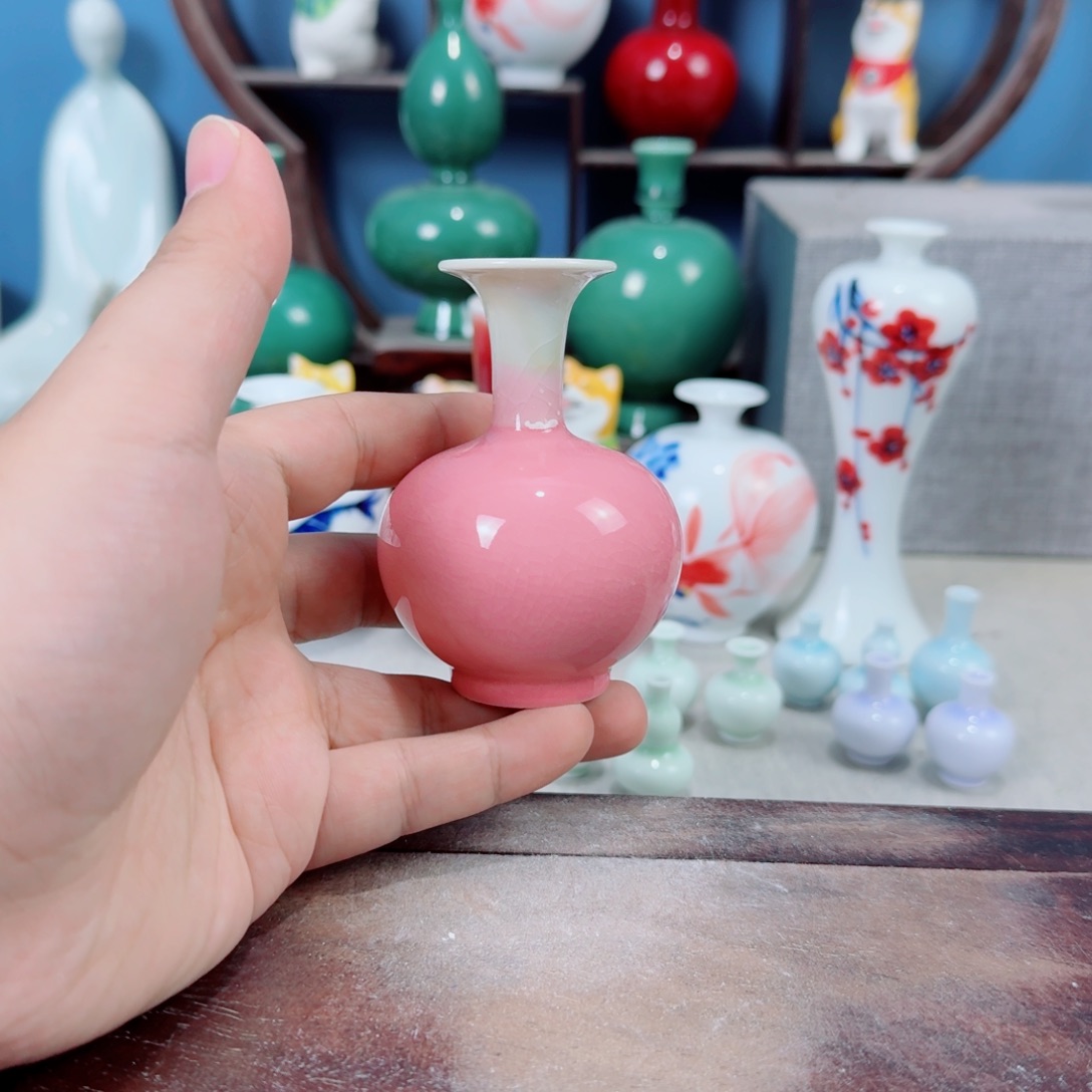 陶瓷手工小花器摆件