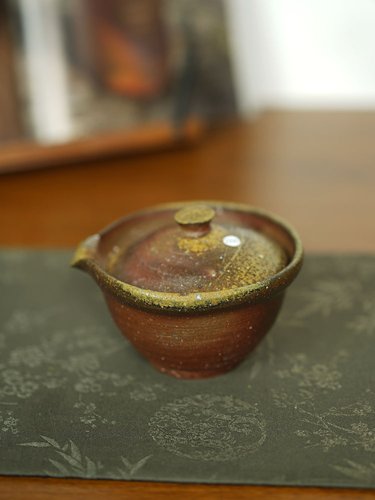 禾先集物 日本备前烧匠人多久守作品 绞出 茶道零配2330