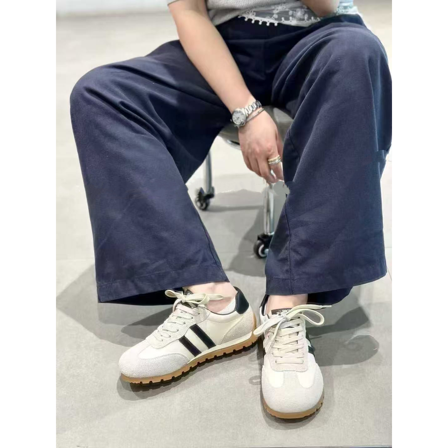 新款韩版简约撞色百搭时尚休闲鞋X757-525