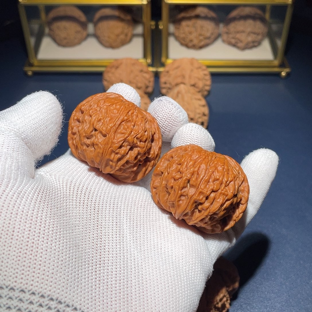 吊坠文玩核桃43对歪磨盘