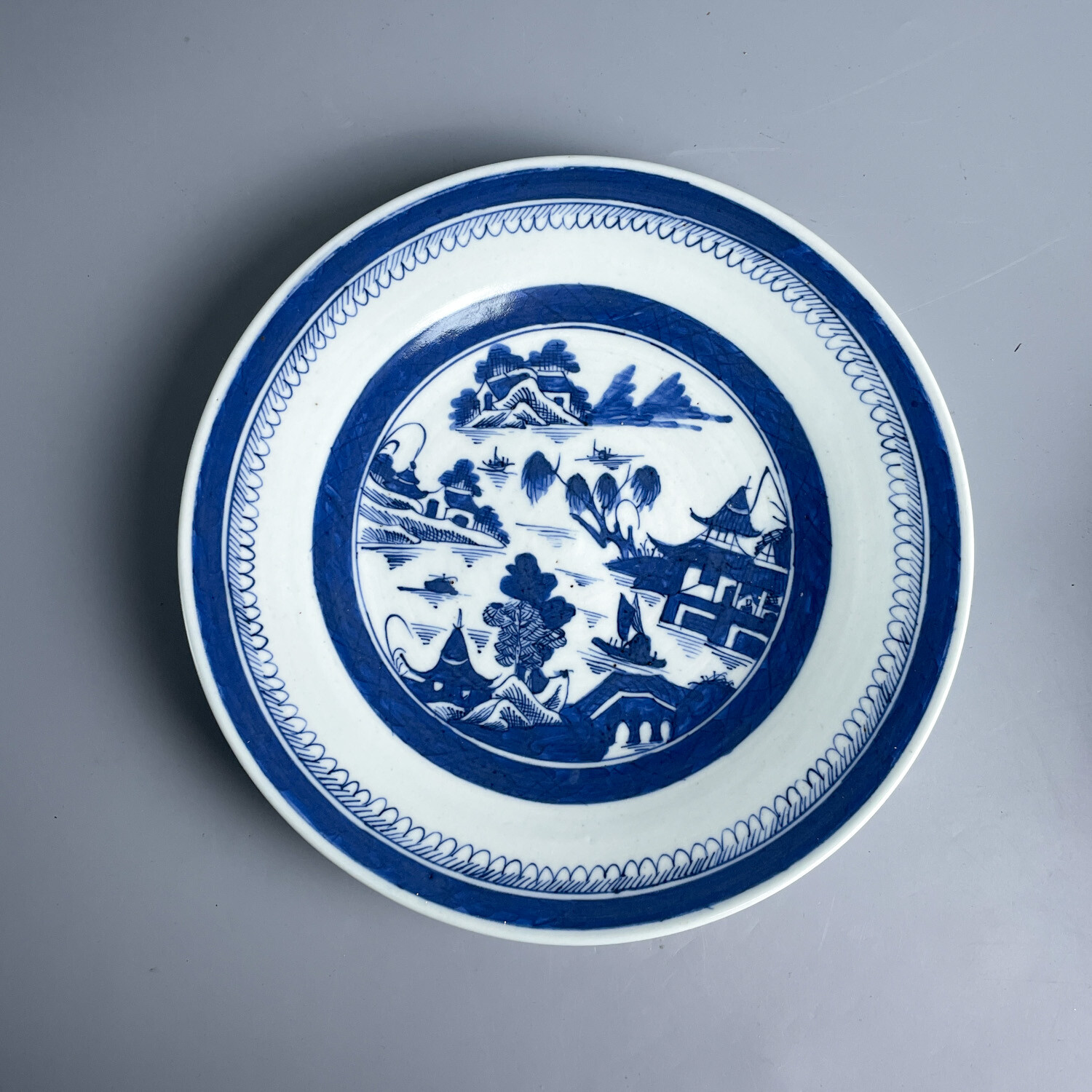 清道光青花山水纹M25ET002679