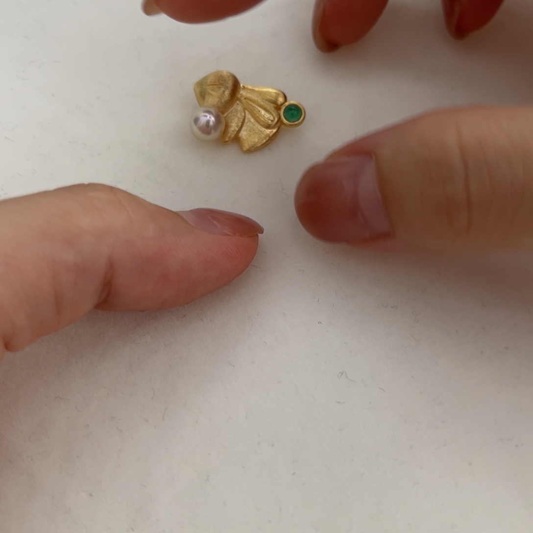 吊坠(不含链)银S925镶嵌海水珍珠