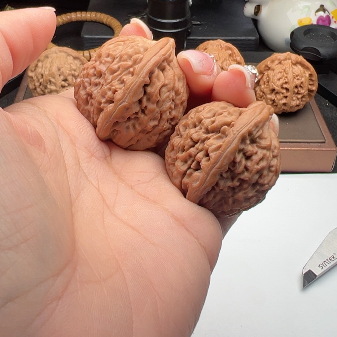 文玩核桃把件莲花35