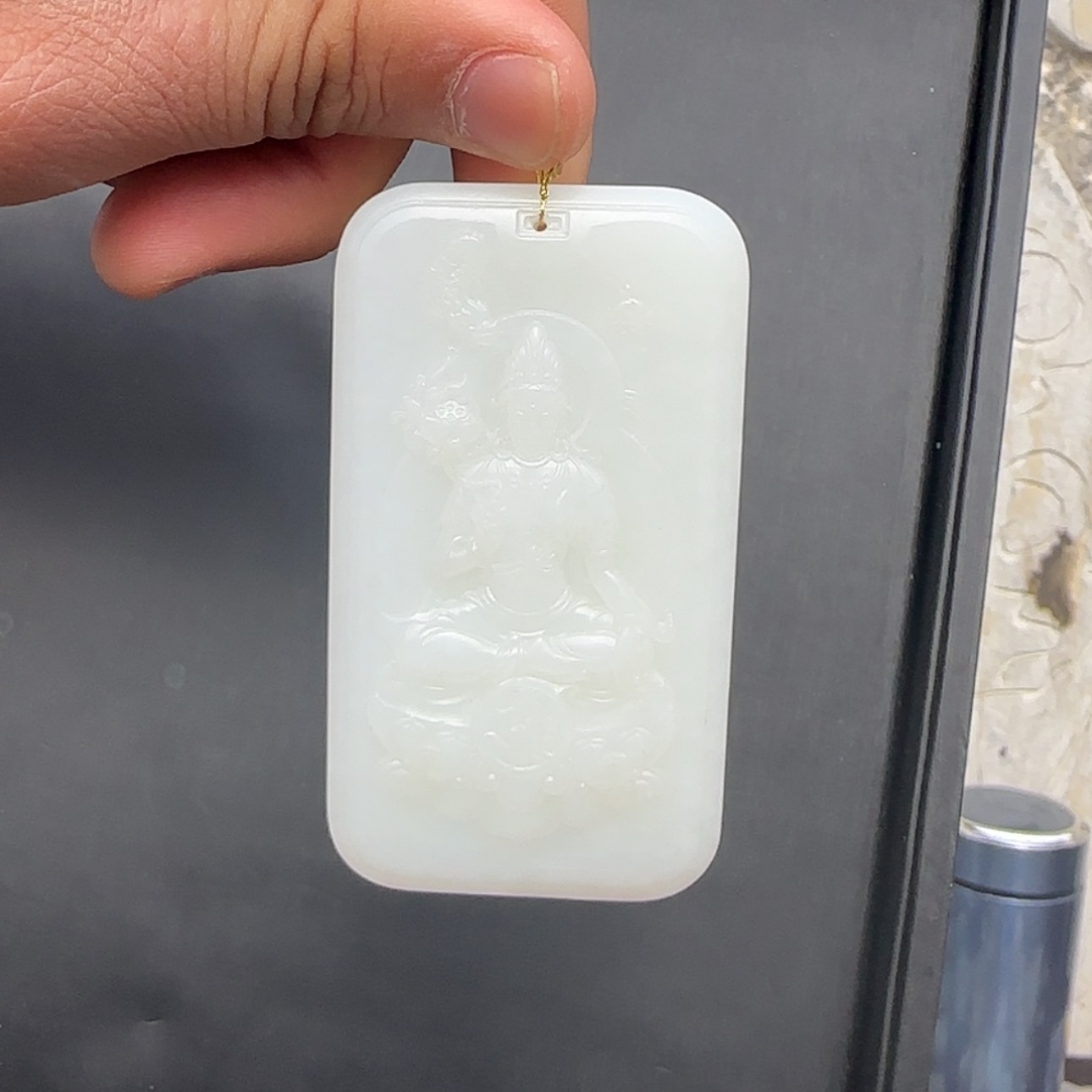 【闪购商品】和田玉颈饰未镶嵌白玉观音吊坠