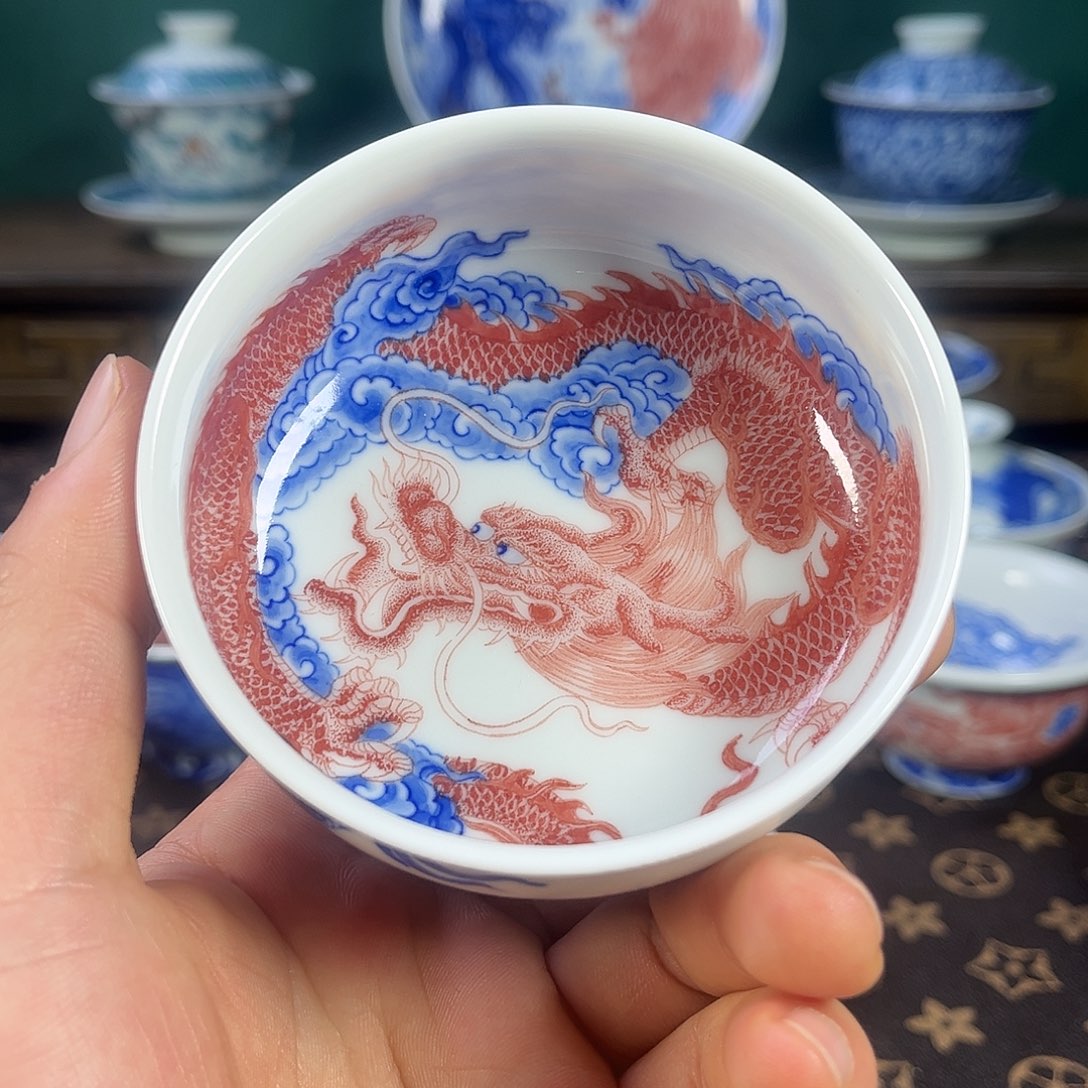 瓷片自成堂景德镇手工手绘