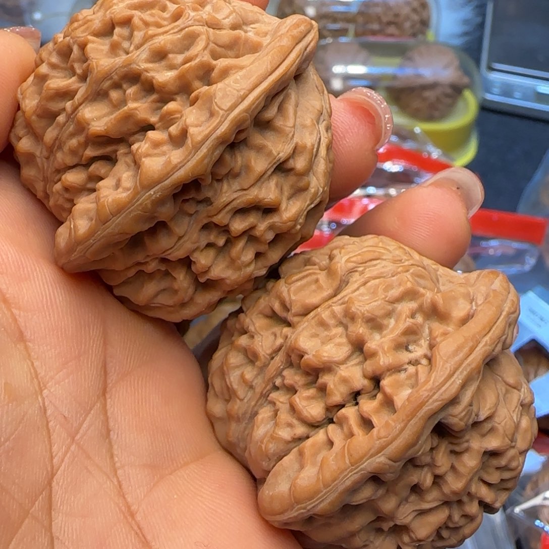 吊坠文玩核桃42大肚莲花有修