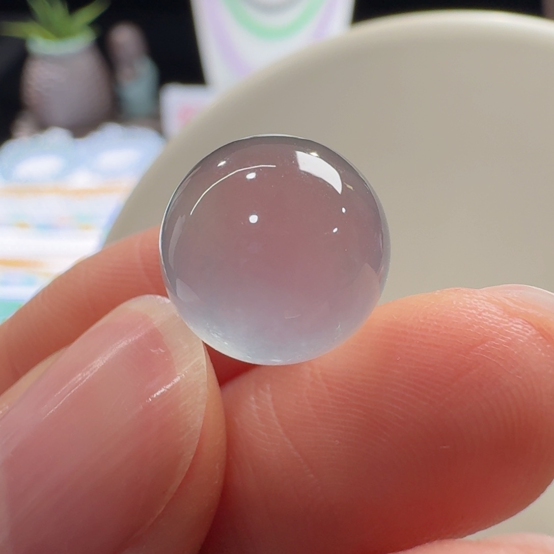 未镶嵌手链翡翠炸光单珠12.3mm