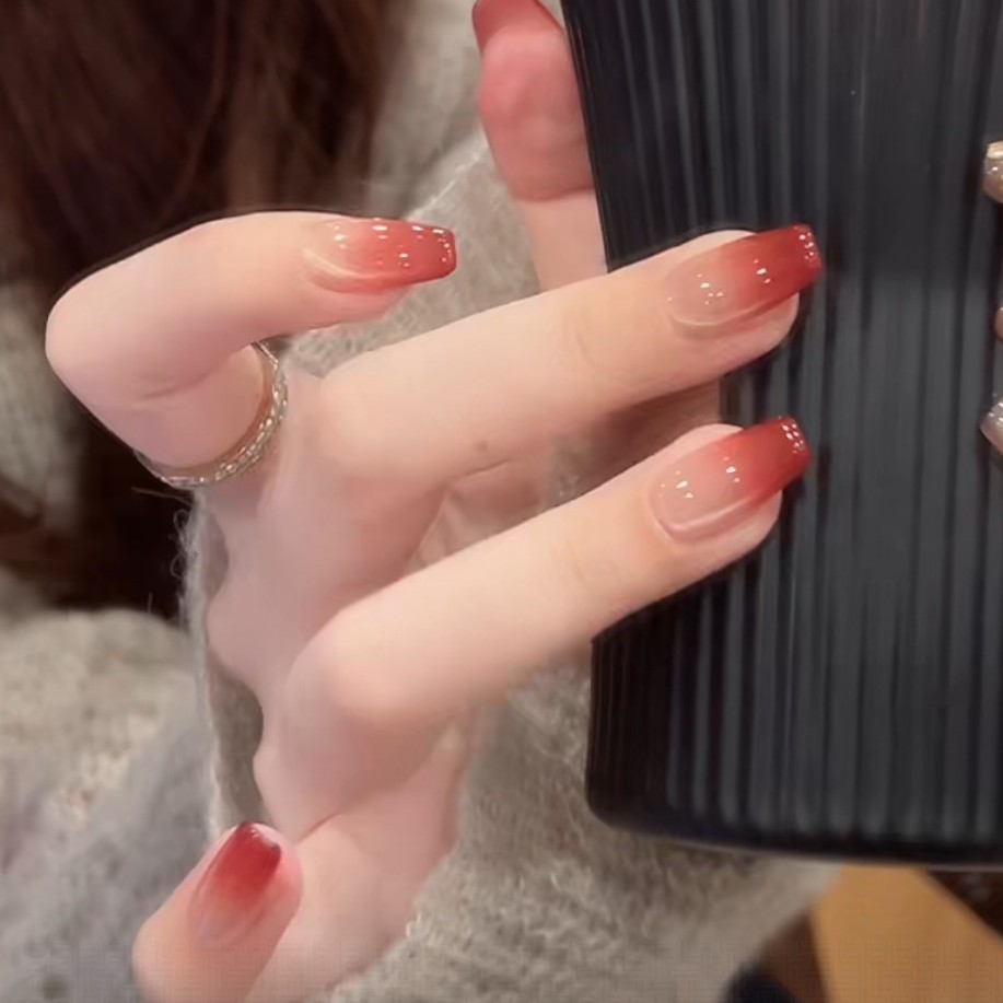 茉哉现货【红石榴】纯手工定制拆卸穿戴甲A4437
