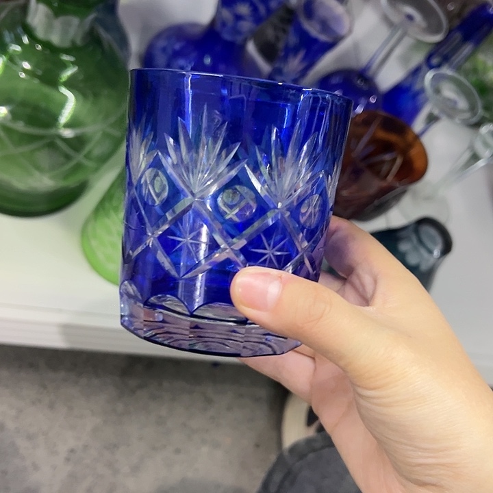 手柄款水晶玻璃微瑕一个