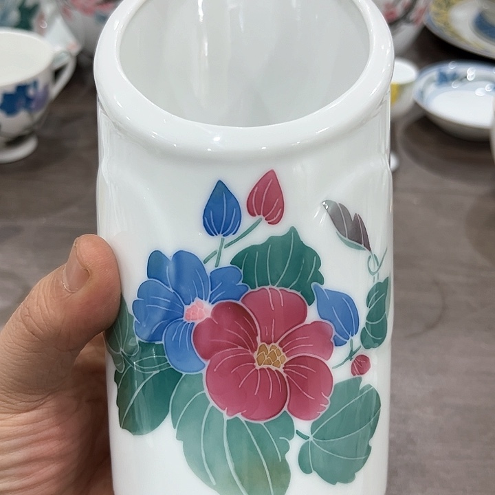 釉下五彩的瓷器和瓷器