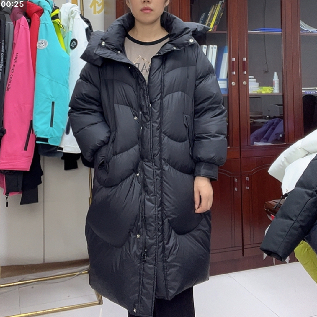 桃姐家新款羽绒长款保暖中长款秋冬宽松时尚韩版外套休闲