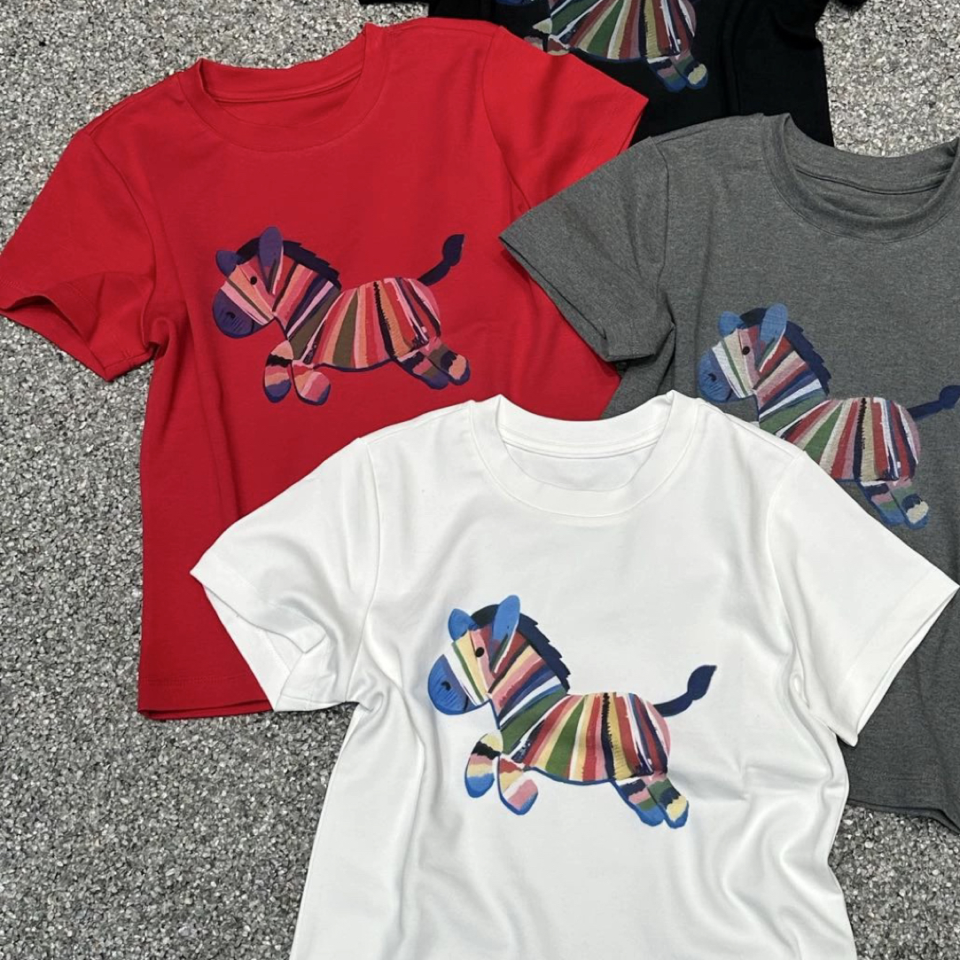 【海南肉丝】9503韩系彩色小马短袖上衣