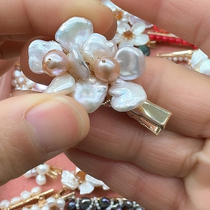 淡水珍珠颈饰银S925镶嵌