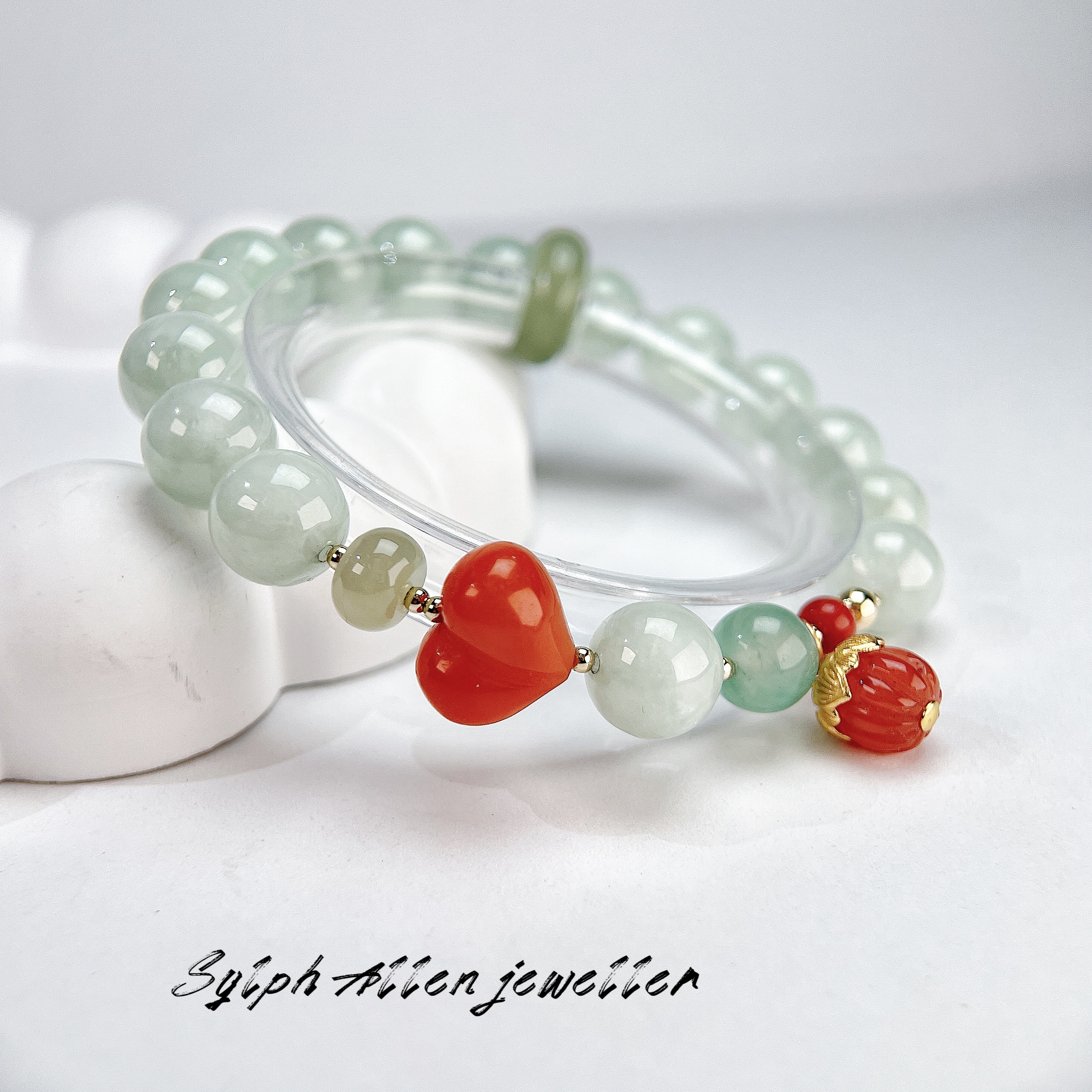 天然翡翠手链10-11mm