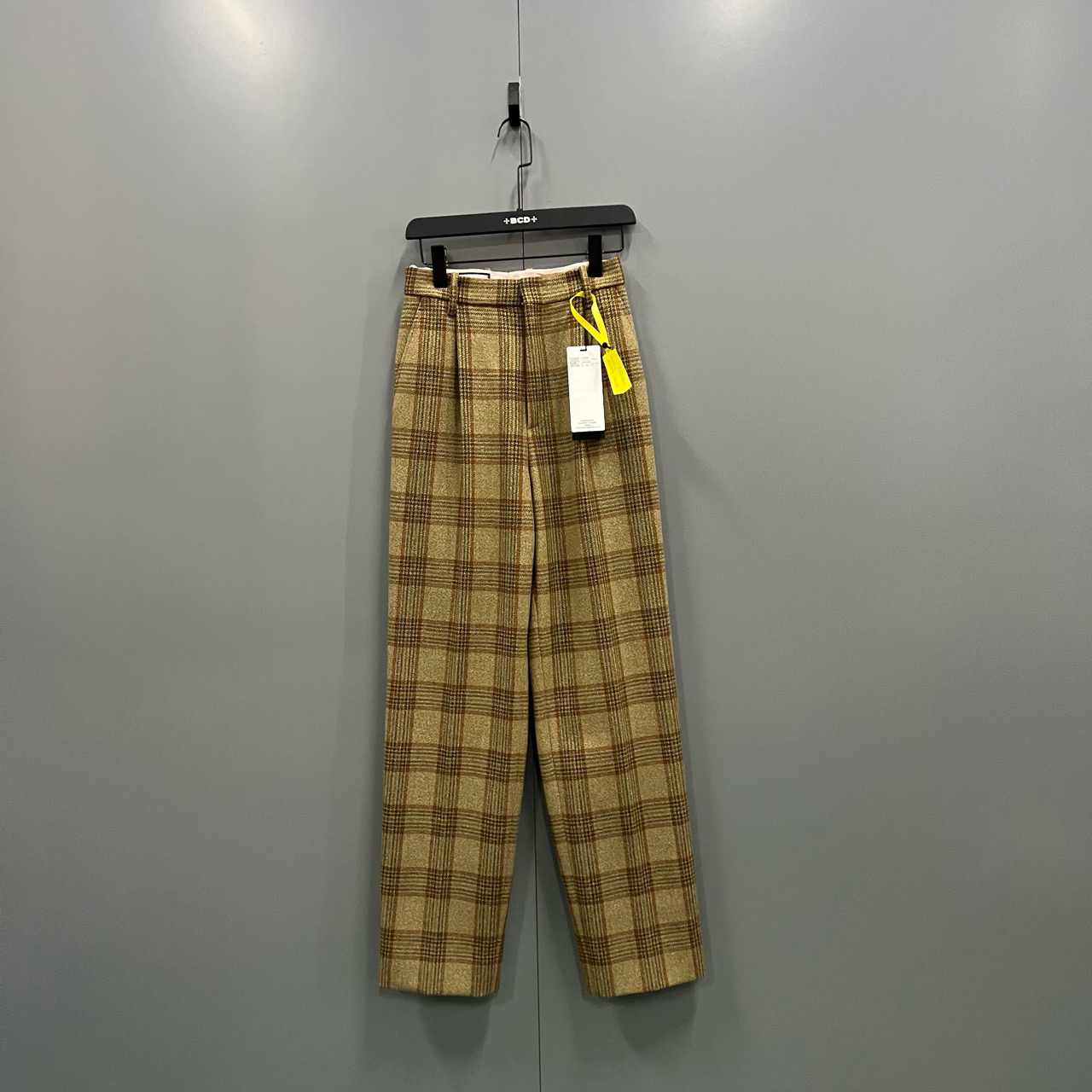 95新 GUCCI/古驰 （bb）格纹长裤 38码/302605