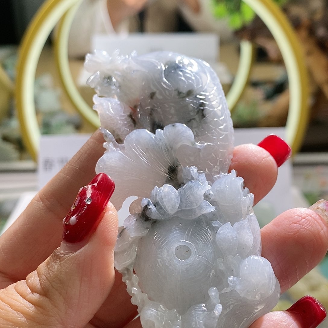 【闪购商品】翡翠颈饰未镶嵌鱼