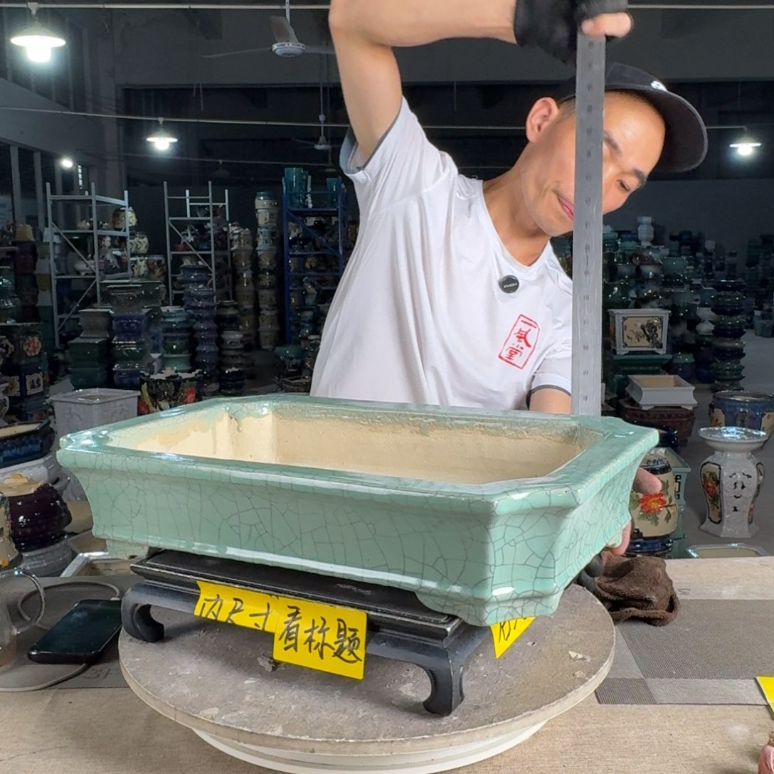 一风堂石湾花盆 内43*25*7