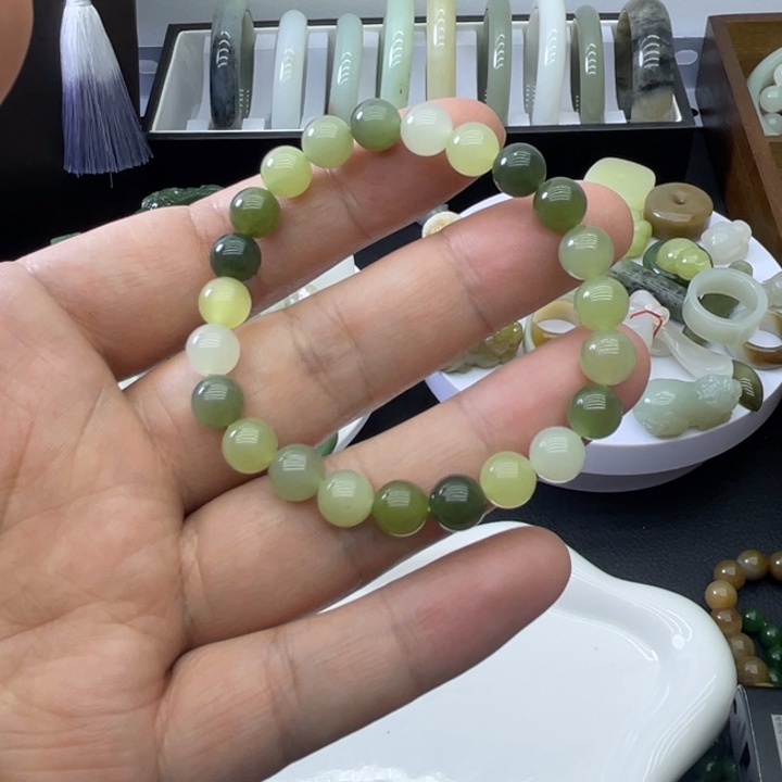 和田玉未镶嵌手链