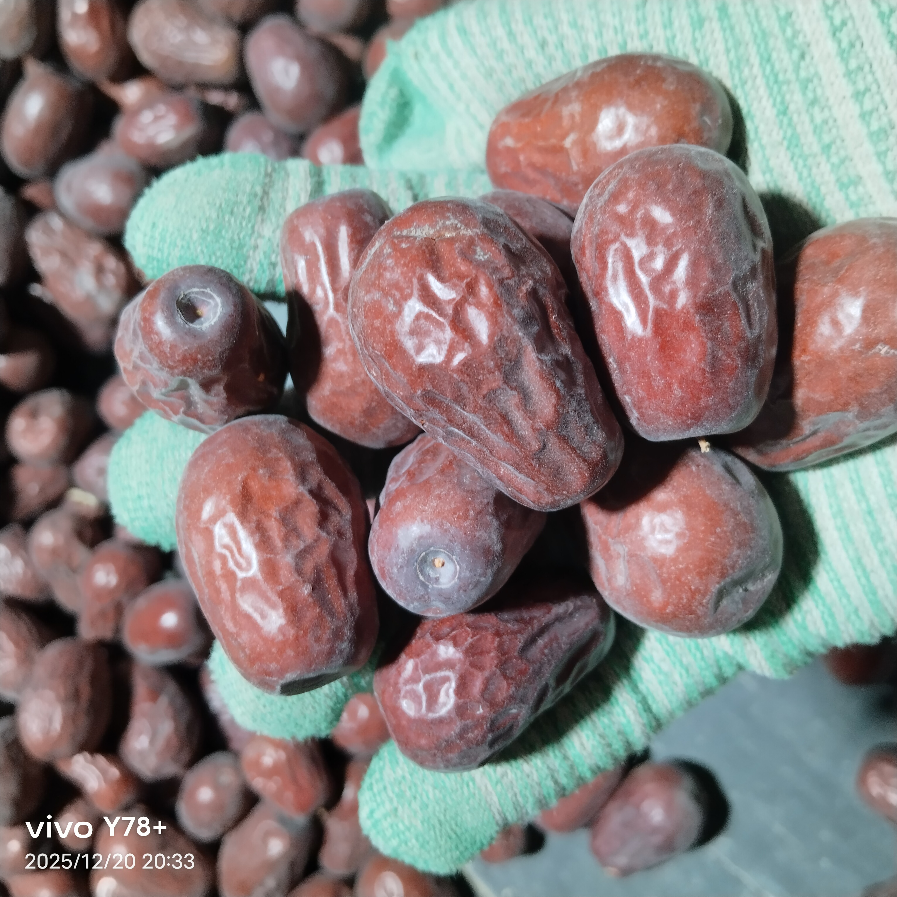 新下树和田大枣自然吊干二三级枣，3一3.5公分左右，无添加，包邮