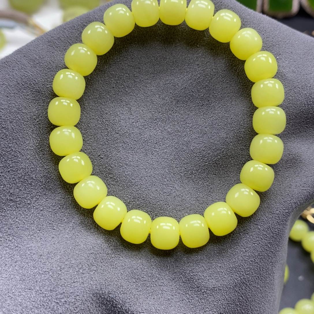 和田玉（黄玉）未镶嵌手链