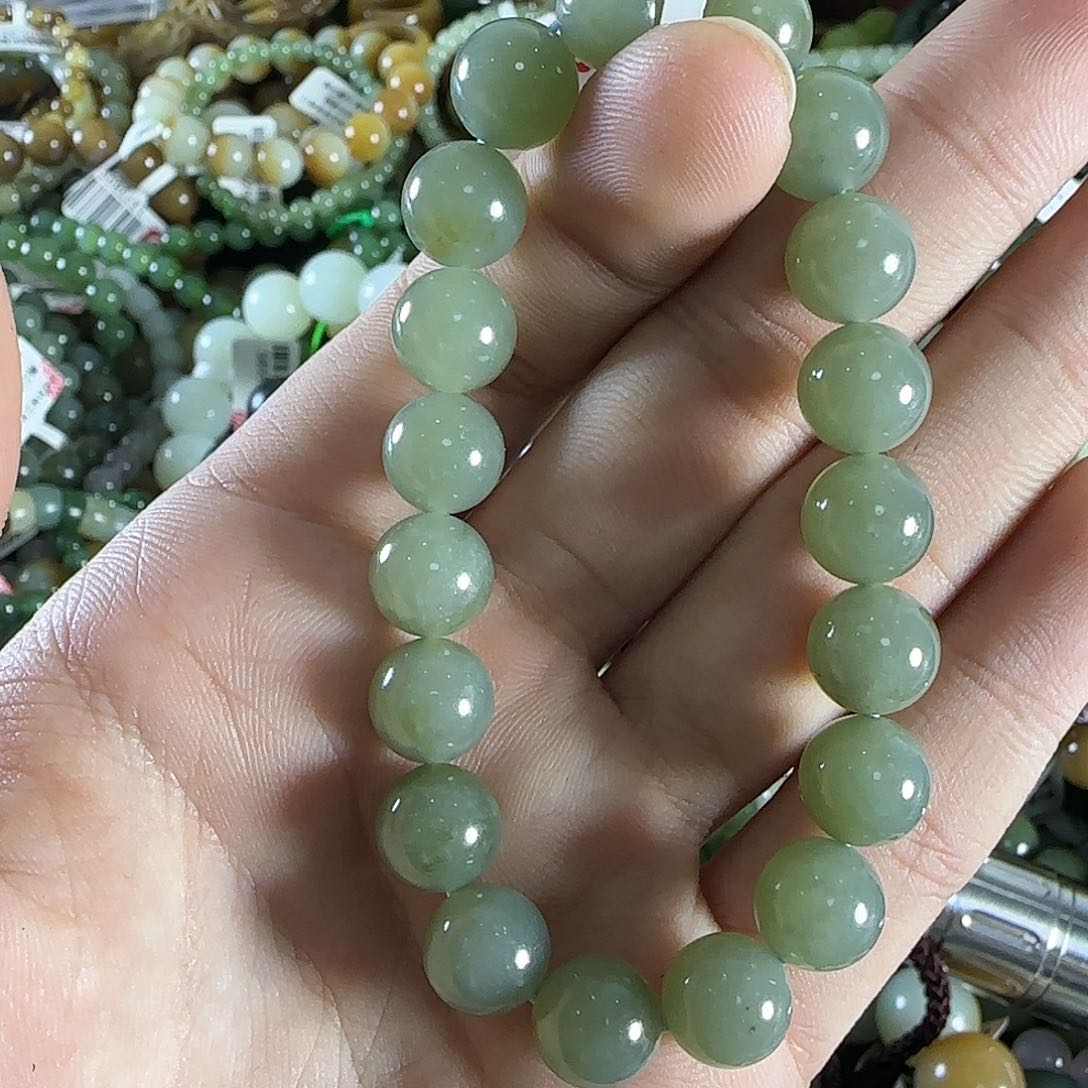 和田玉手链未镶嵌8