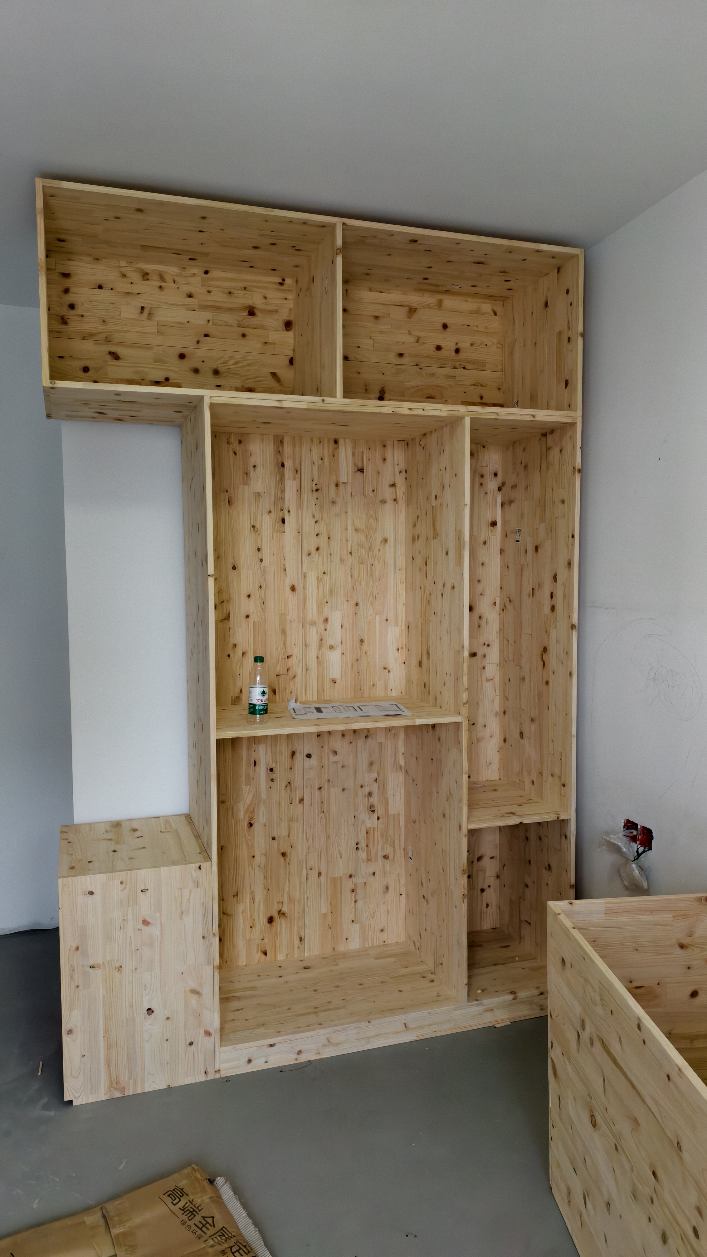 水韵一品日本桧木指接有结白色定制客厅北欧绿色衣柜储物