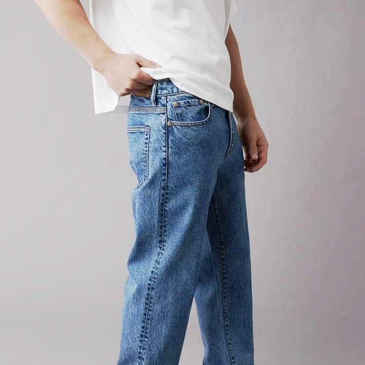 美国鹰aeo男士运动直筒牛仔裤