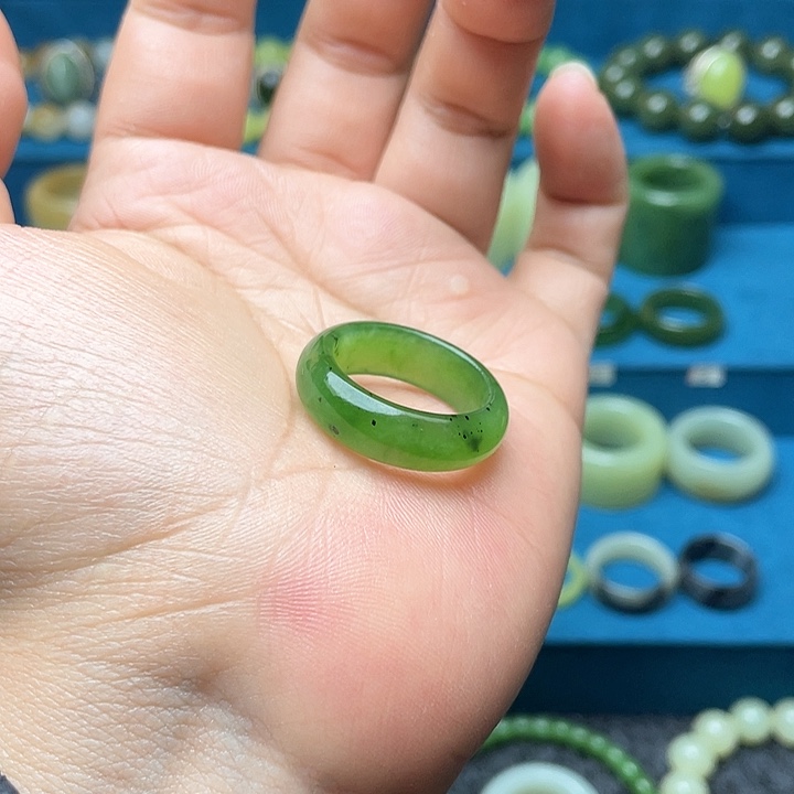 和田玉未镶嵌19-20戒指