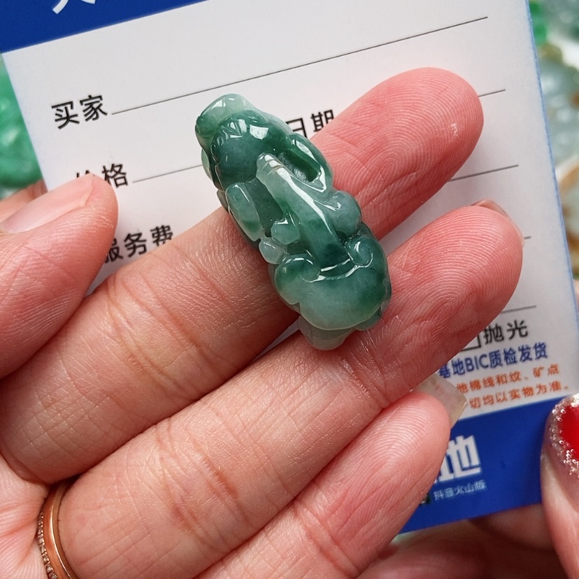 【闪购商品】翡翠颈饰未镶嵌貔貅