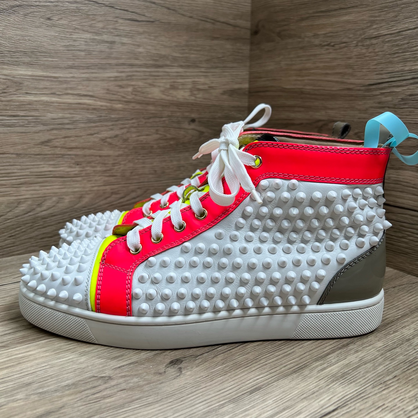 95新 Christian Louboutin/克里斯提·鲁布托 c808 糖果钉鞋 40码 