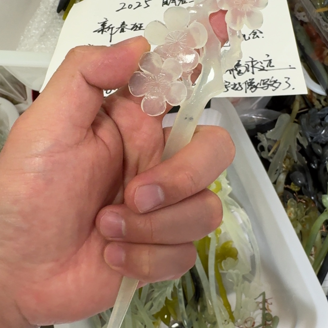 岫玉发簪未镶嵌明君玉簪贼拉好看