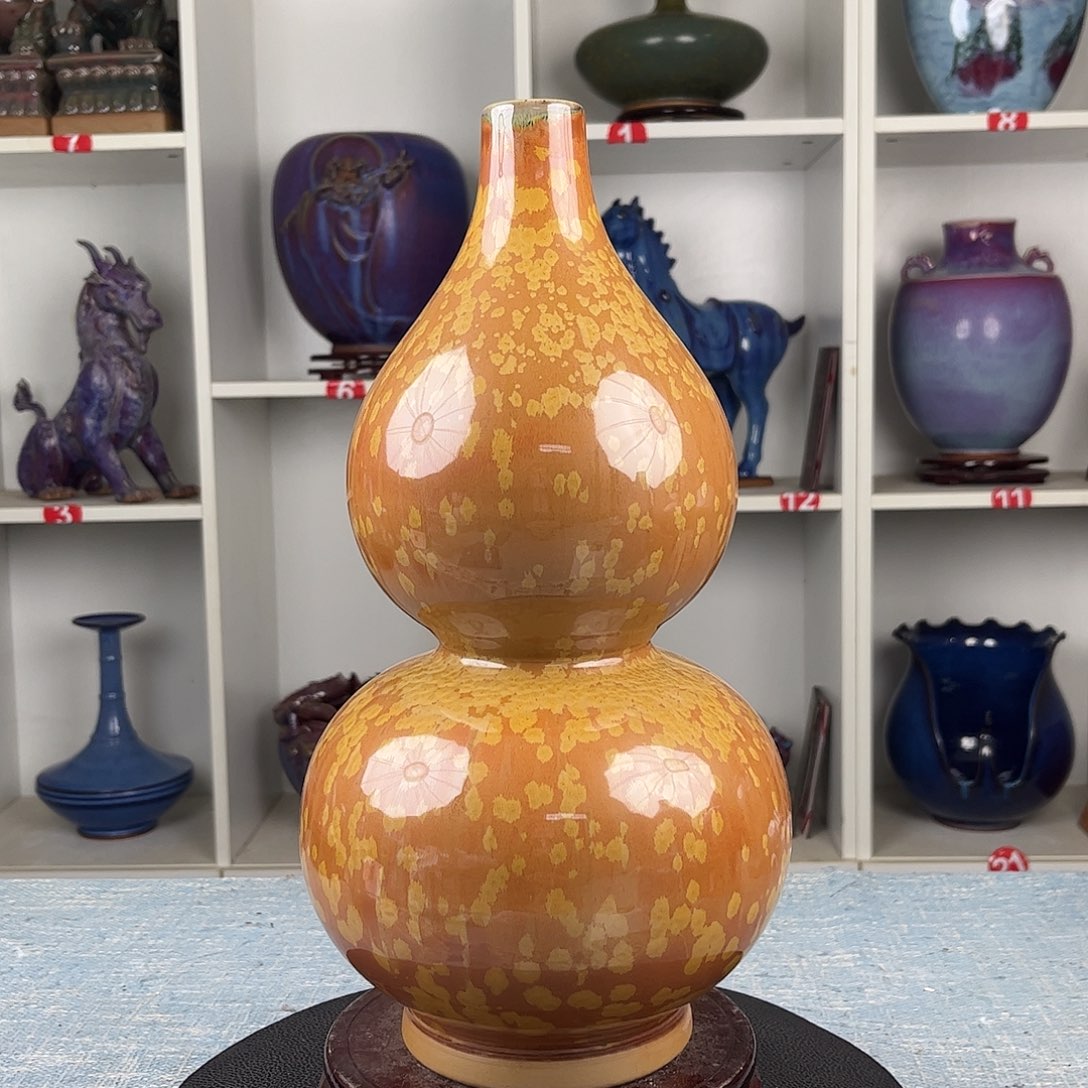 瓷片摆件……葫芦 福禄，无礼盒