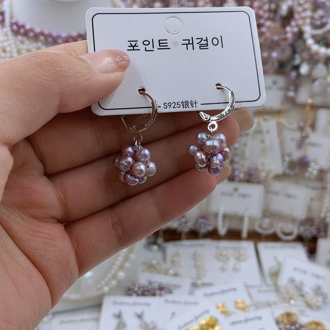 项链银S925镀金镶嵌淡水珍珠