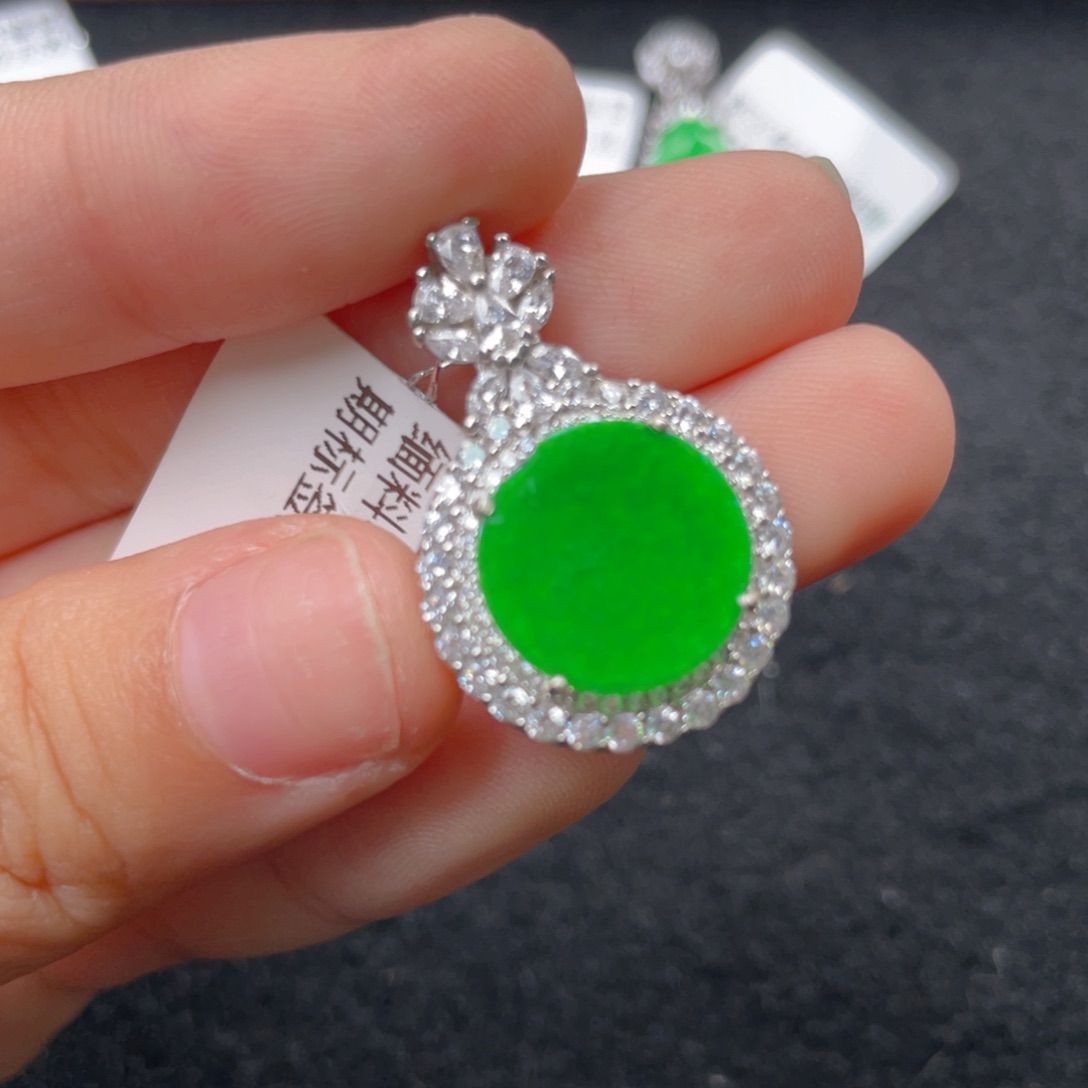 翡翠颈饰银S925镶嵌h h j j j