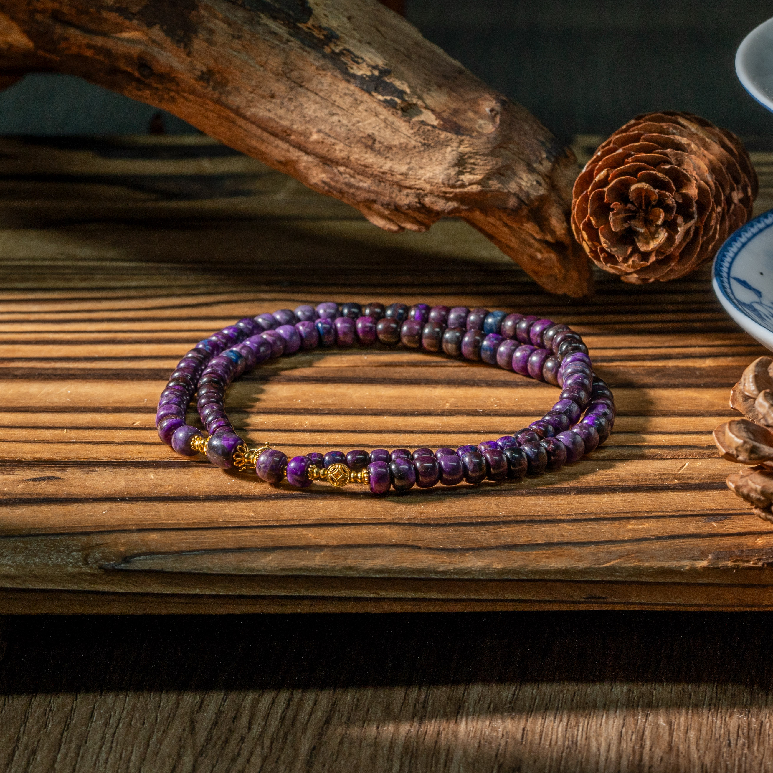 18K金老油紫舒俱来DIY项链/40cm+/4-5mm/多样性发一/C1574/孤