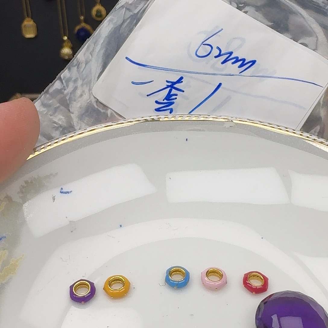 紫晶颈饰银S925镶嵌紫水晶925镶嵌55