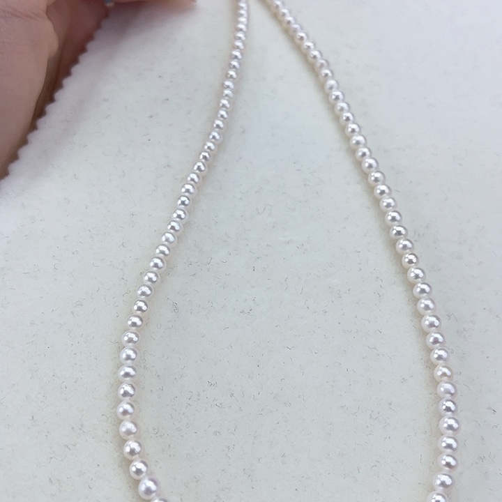 淡水珍珠颈饰银S925镶嵌3➕