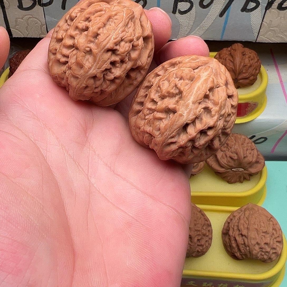 吊坠文玩核桃红锦鲤42