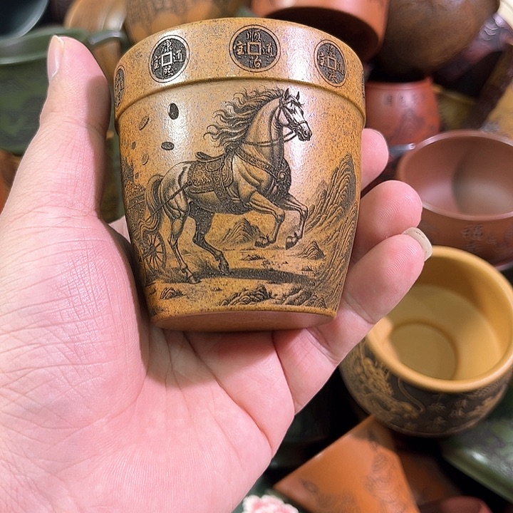 茶杯紫砂全手工紫砂主人杯