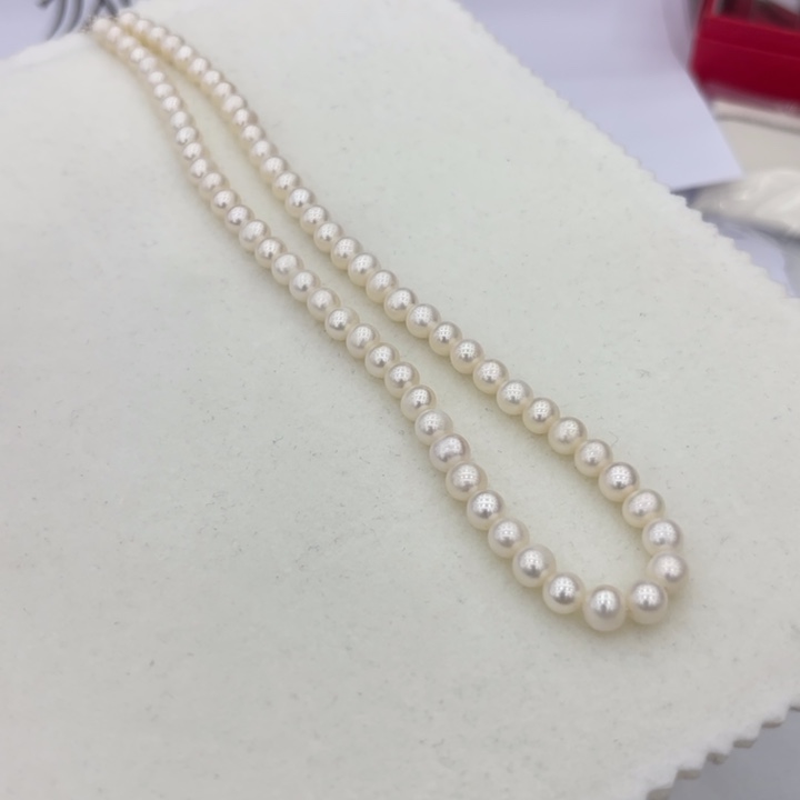 淡水珍珠颈饰银S925镶嵌601