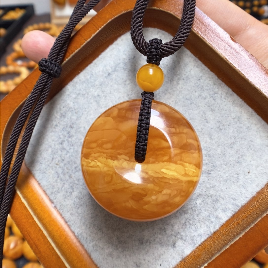 蜜蜡颈饰未镶嵌蜜蜡