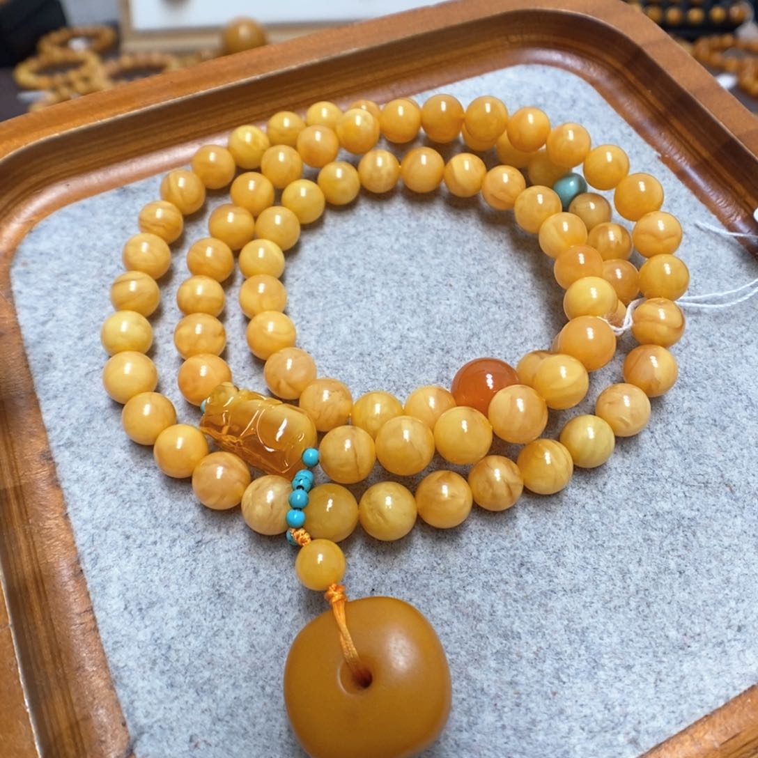 蜜蜡手串未镶嵌蜜蜡