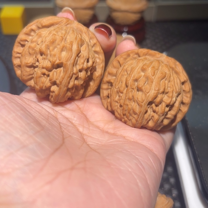 把件文玩核桃44全品闷白