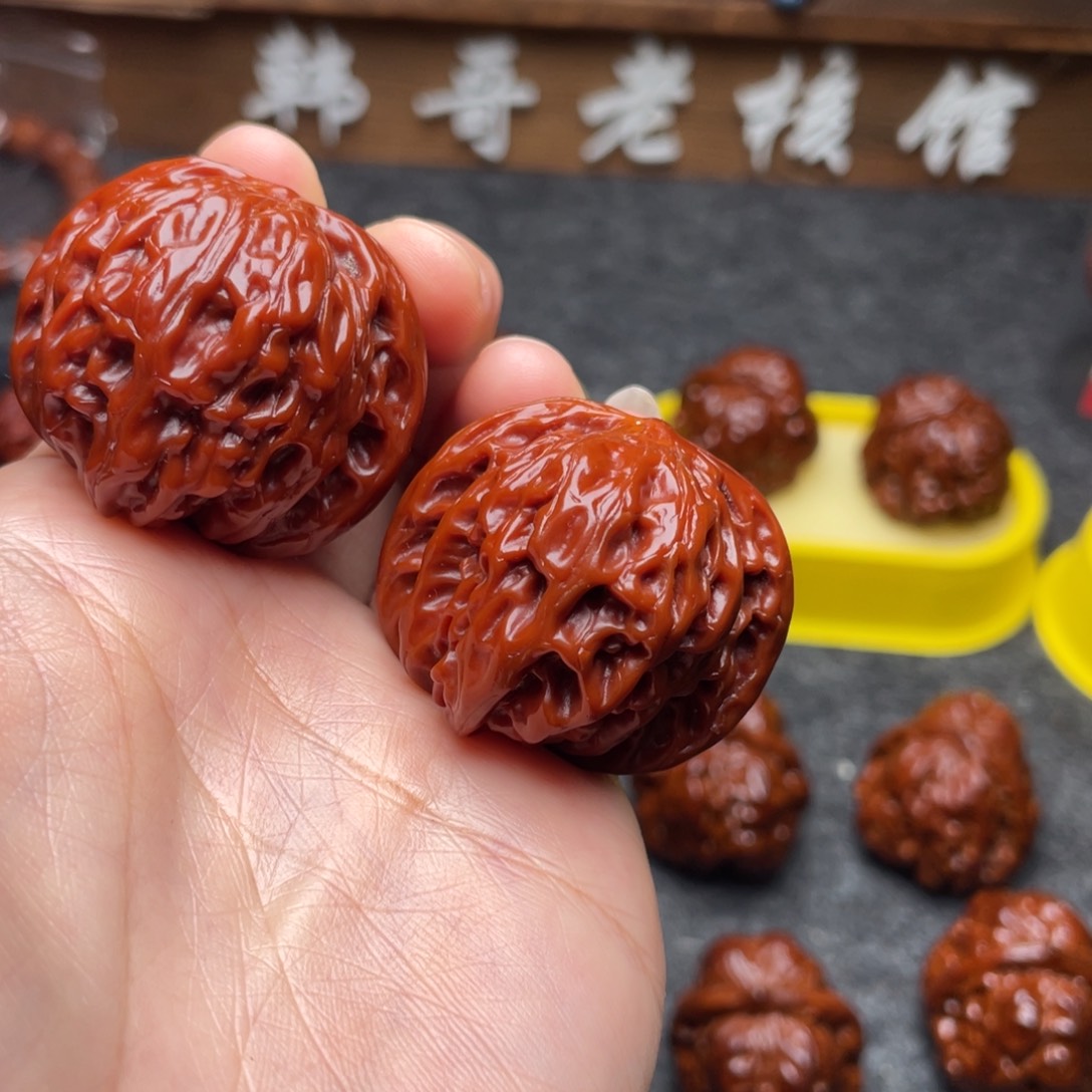 z***g文玩核桃吊坠文玩核桃 手把件 磨盘 38