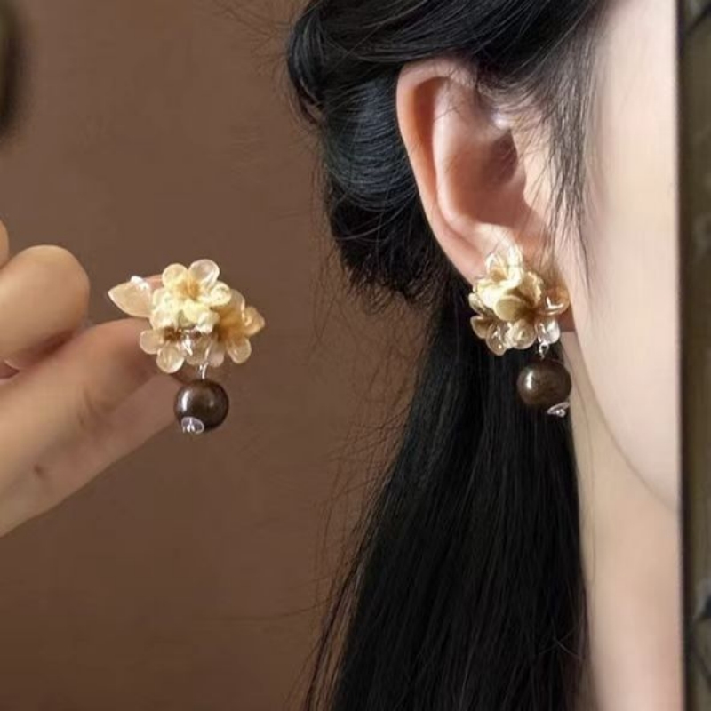 铜合金耳饰 气质轻奢百搭简约优雅精致网红设计师耳环F3198