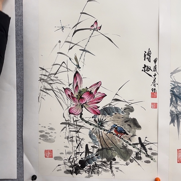 国画花鸟的翅膀是一种非常