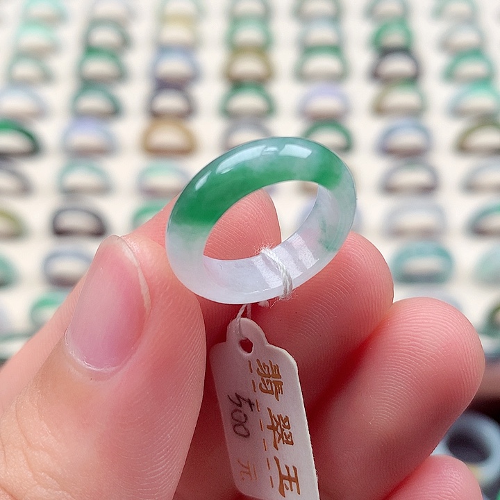翡翠戒指未镶嵌7号