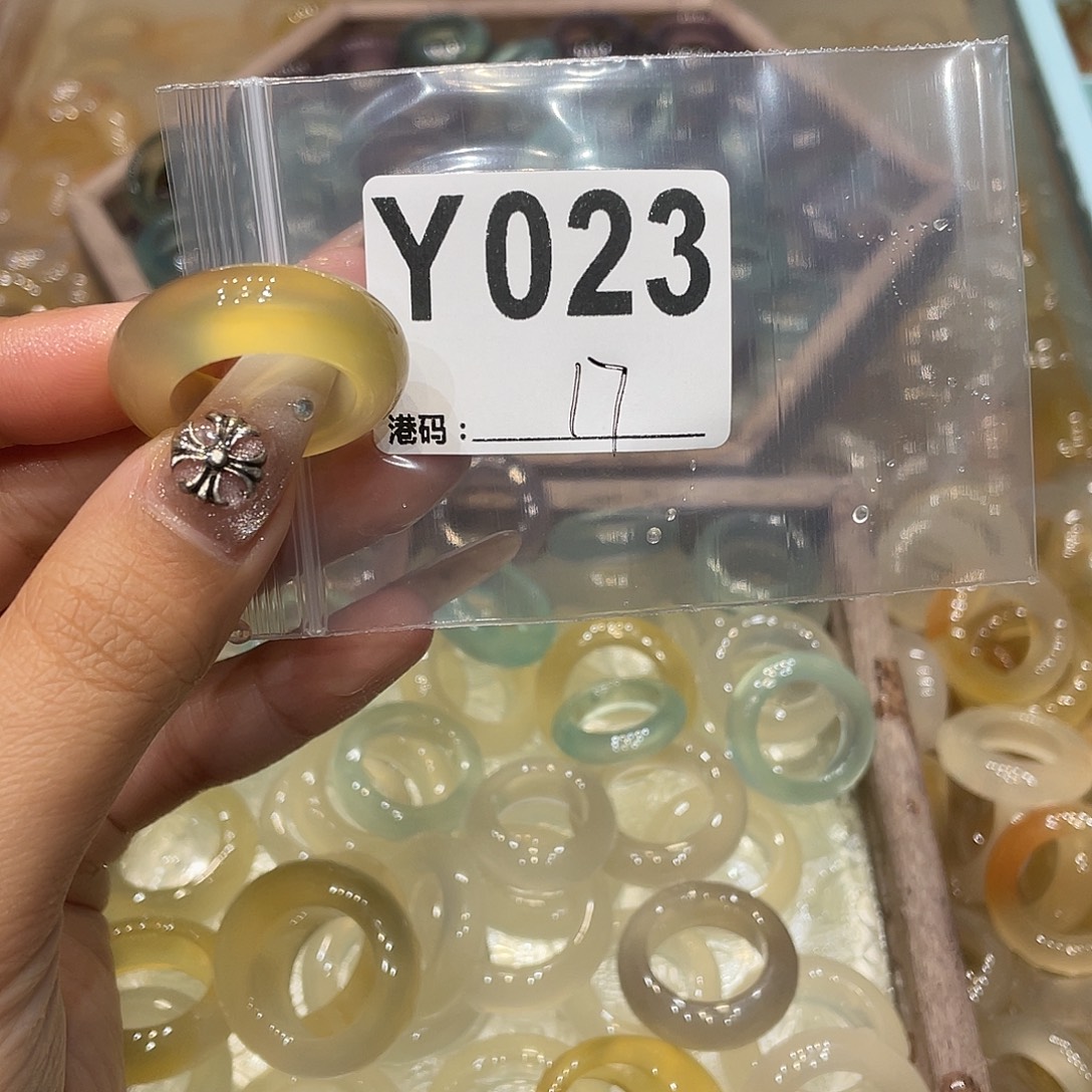 玛瑙/玉髓未镶嵌戒指023