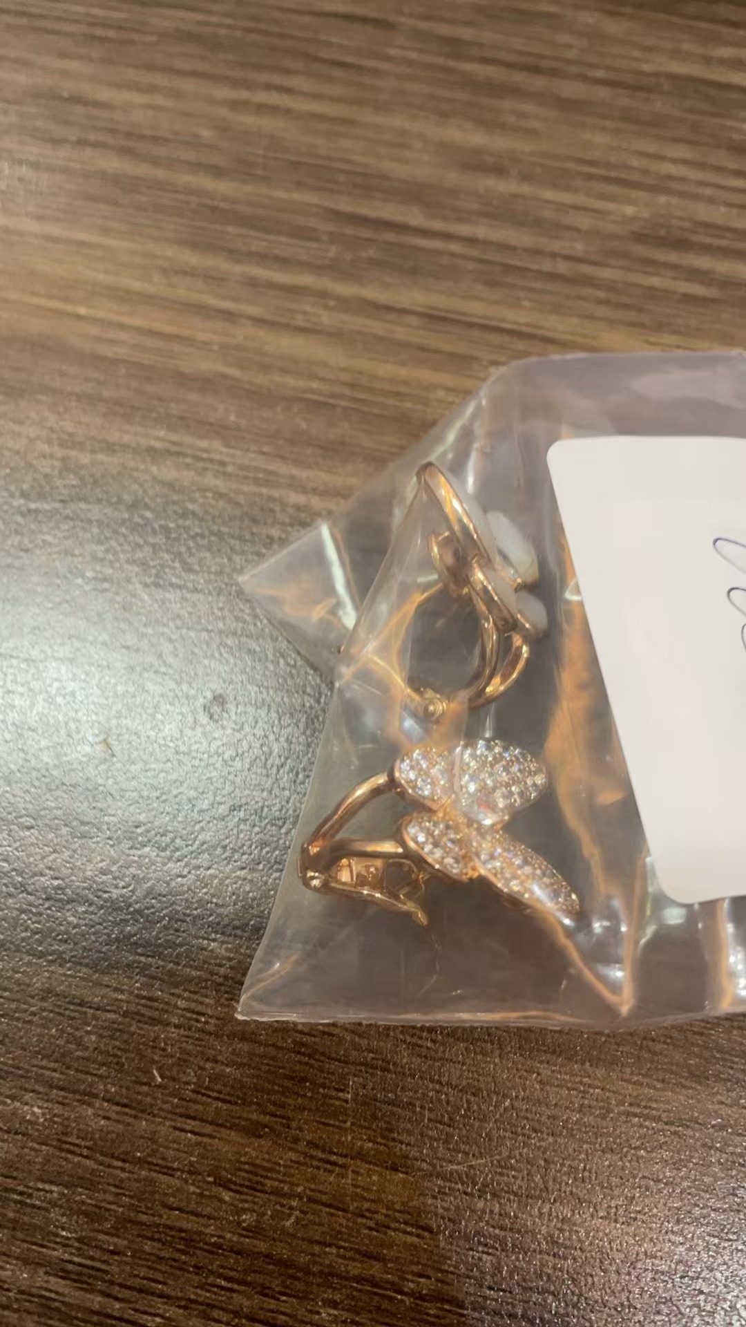 铜合金贝壳耳饰 CNC精工  锆石气质轻奢时尚耳环 0056